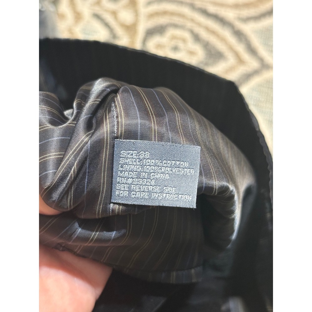 Madison Mens Black Velvet Waistcoat Vest Size 38 Formal Pinstripe Lining 1329 - Picture 6 of 8